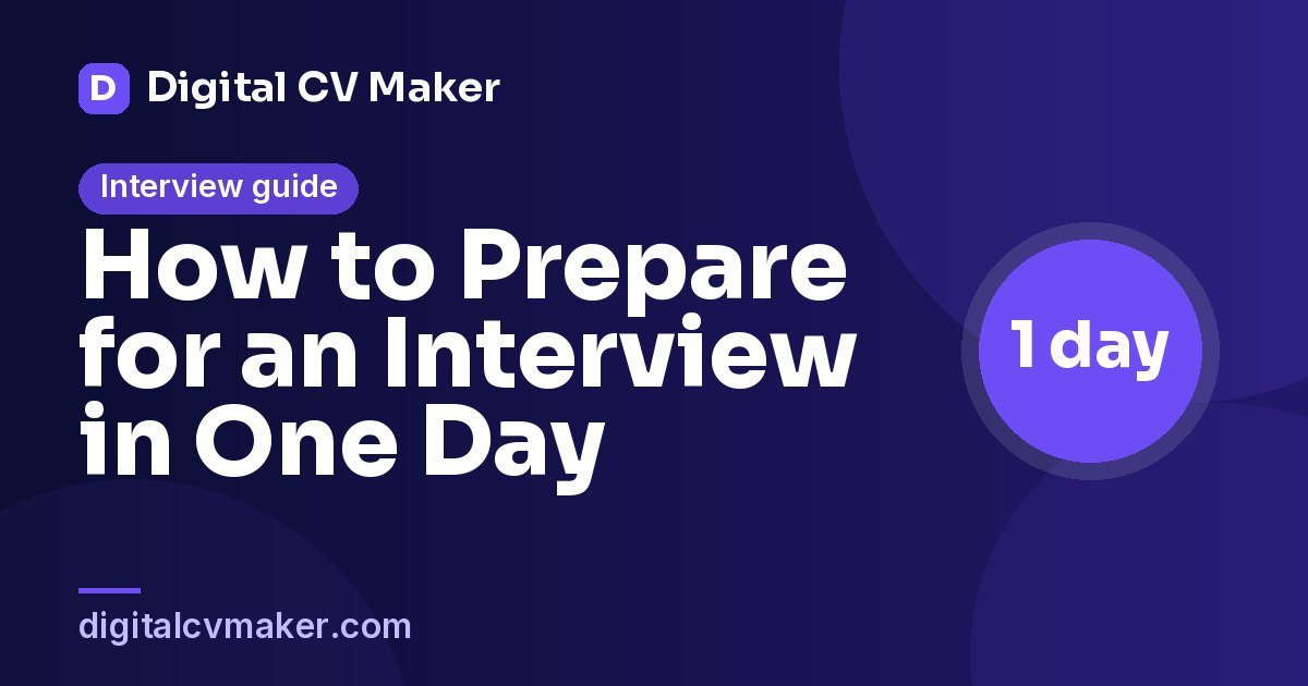 How to Prepare for an Interview in One Day
