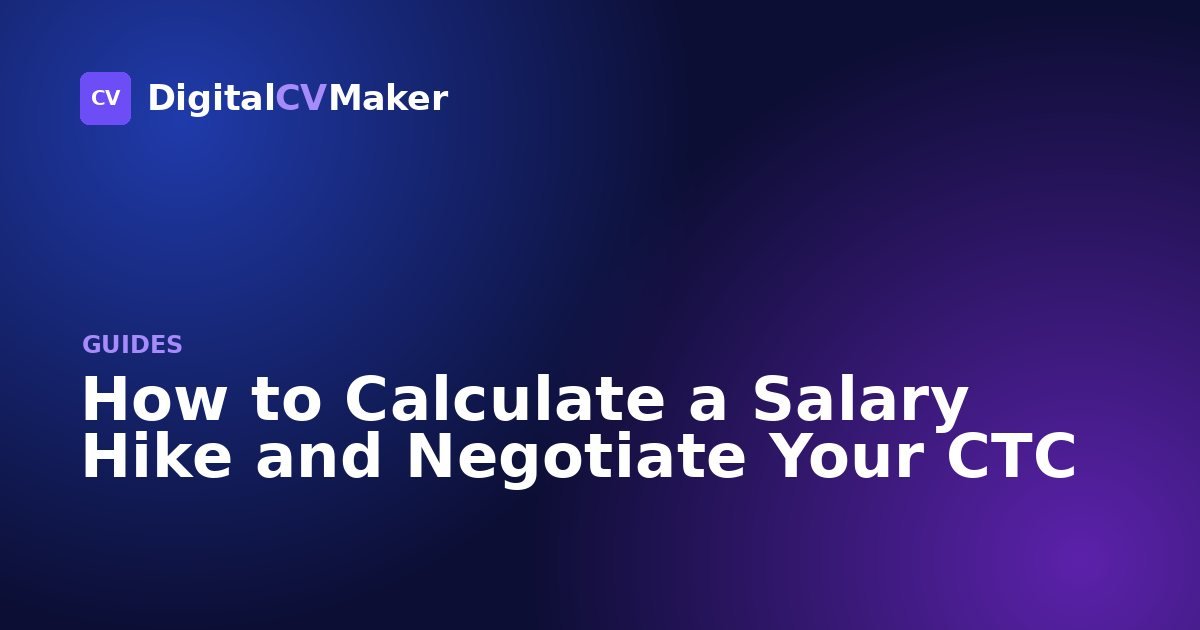 How to Calculate a Salary Hike and Negotiate Your CTC