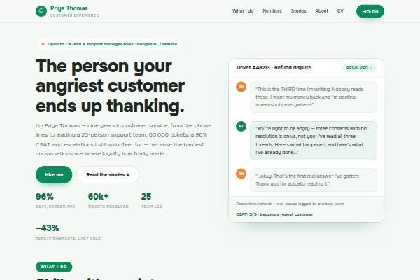 Customer Service preview