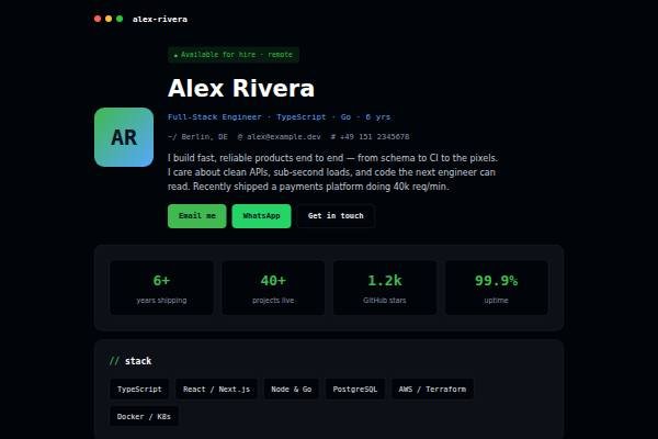 Terminal preview