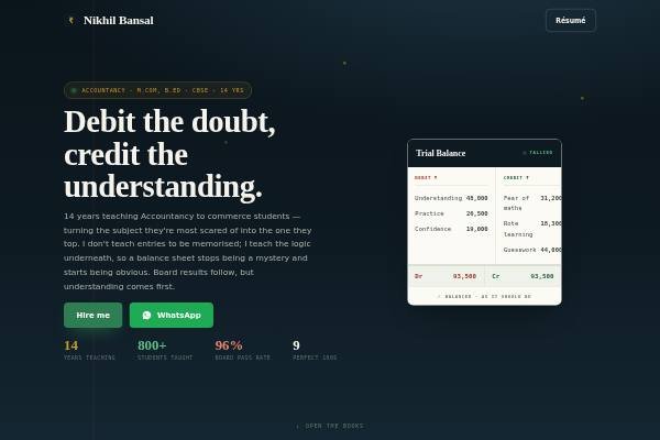 Ledger (Teaching) preview
