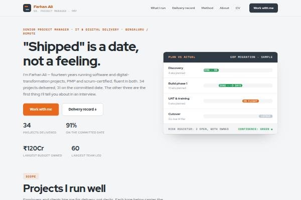 Project Manager preview